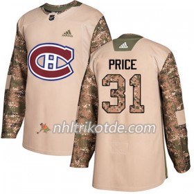 Montreal Canadiens Trikot Carey Price 31 Adidas 2017-2018 Camo Veterans Day Practice Authentic - Herren